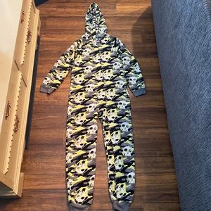 Imagine one piece pjs with hood